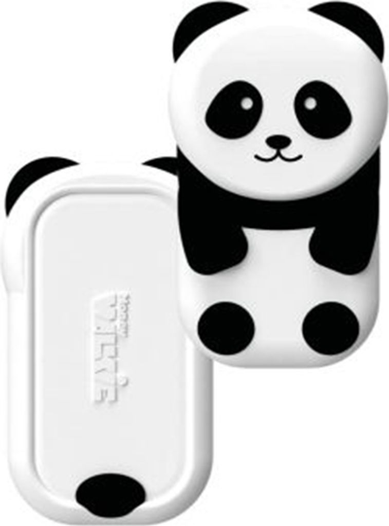 MONEY WALKIE, Kontaktloser Geldbeutel Hülle Modell Panda Kompakt, Weiß / Schwarz