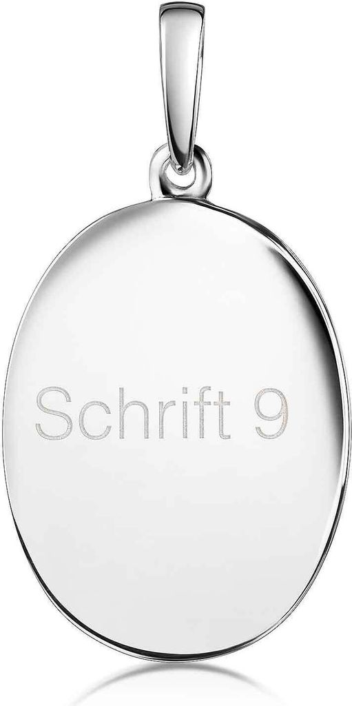 MATERIA by Matthias Wagner Gravur Anhänger Silber 925 oval Produktbild 