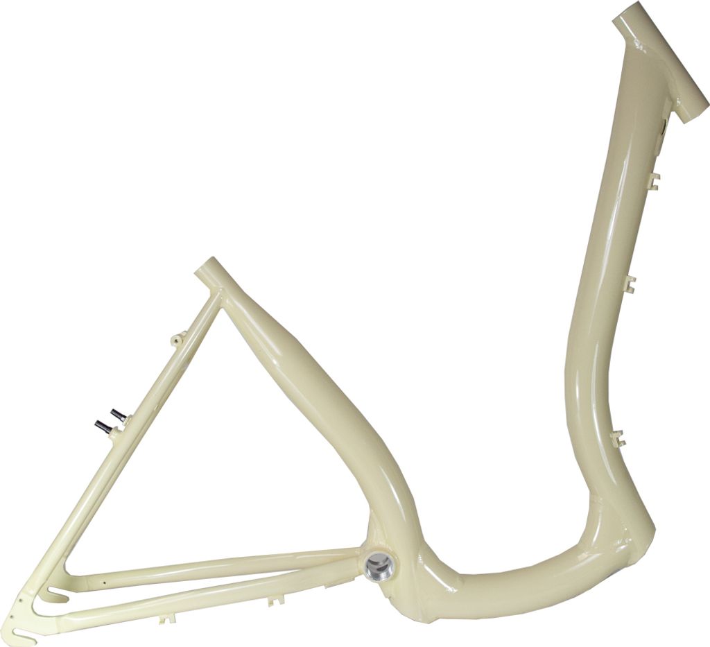 28 Zoll Alu Damen Fahrrad Rahmen City Tiefeinsteig Easy Boarding Bike frame beige