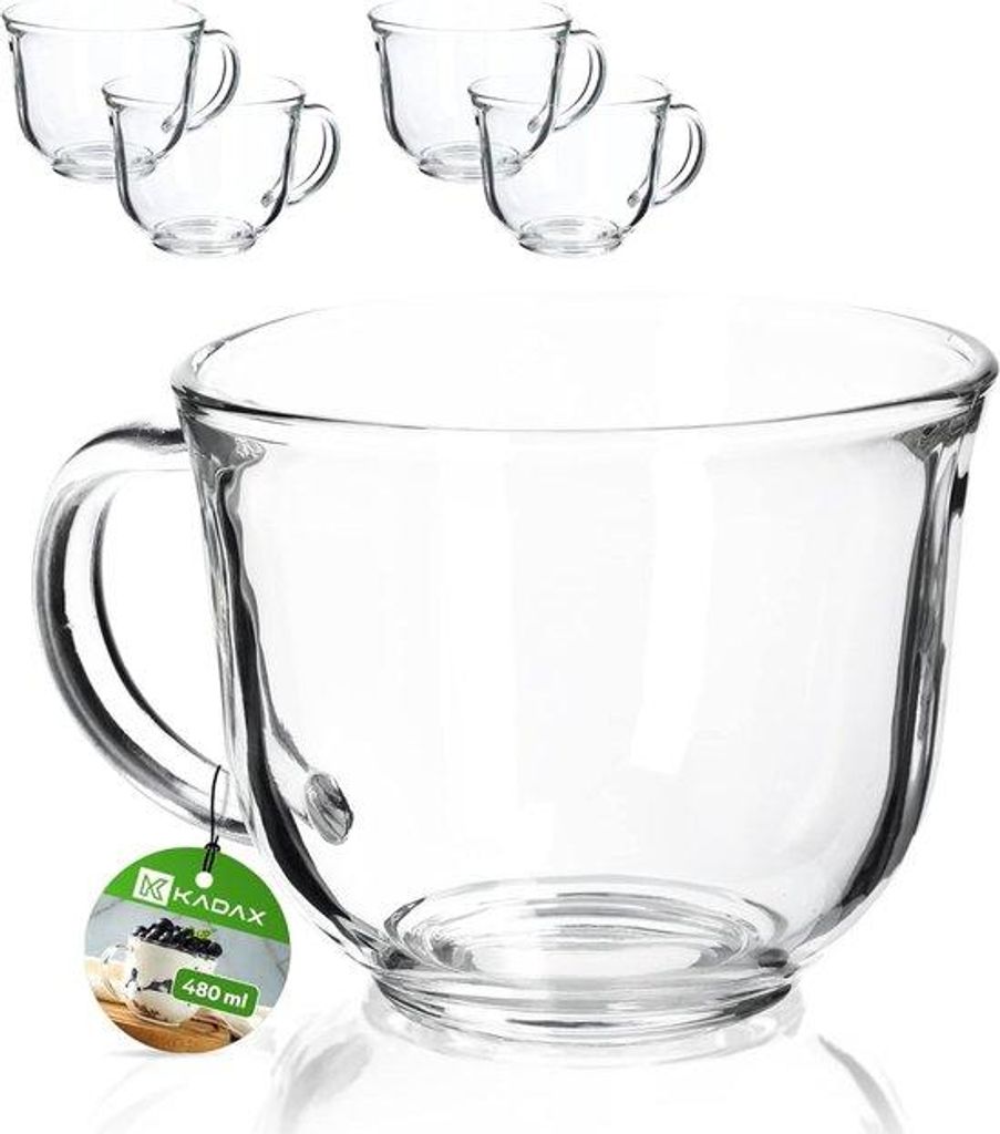 Luxus-Glaskaffe-Set – hochwertige Qualität – Premium-Glaskaffee (480ml/4Stück)