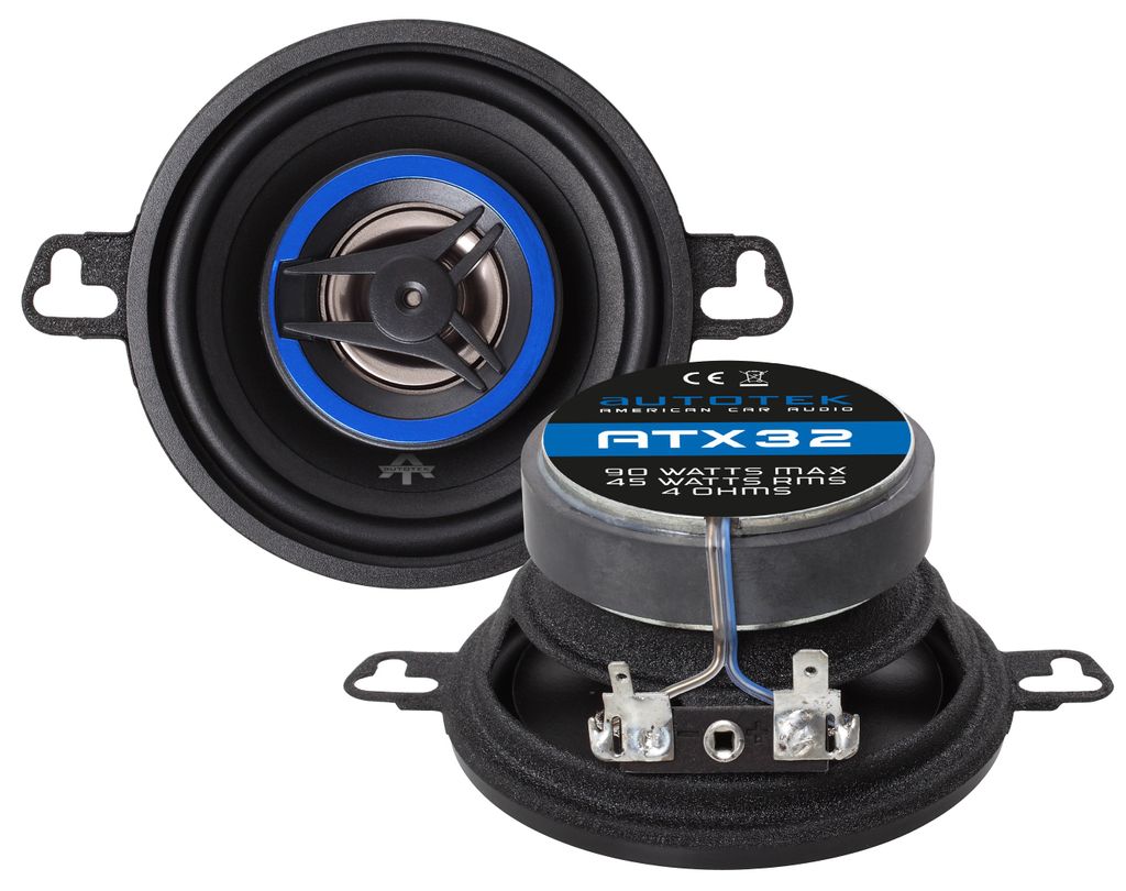 AUTOTEK Koax-System 8,7 cm Lautsprecher 2-Wege Koax ATX-32 180 Watt max.Paar