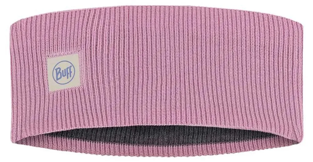 Bandeau Cheveux Femme en Tricot Rose Camelia BUFF pour le froid hiver