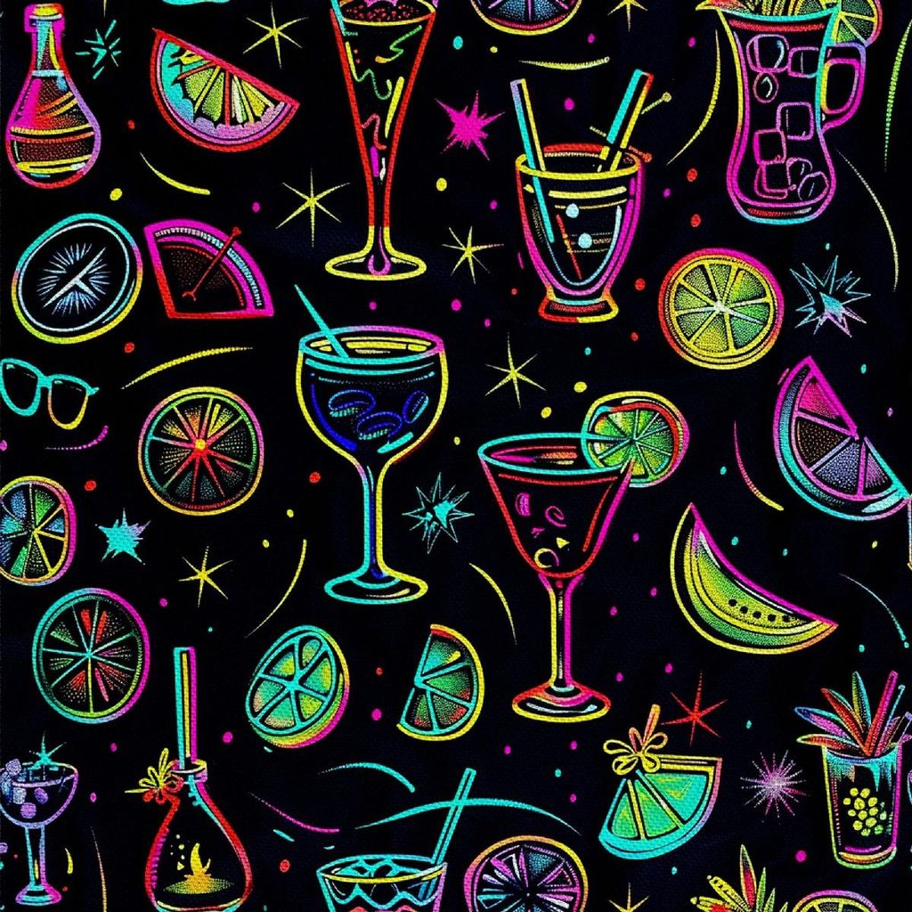 OUTDOOR DEKOSTOFFE OXFORD - Motiv Cocktail | DX8726