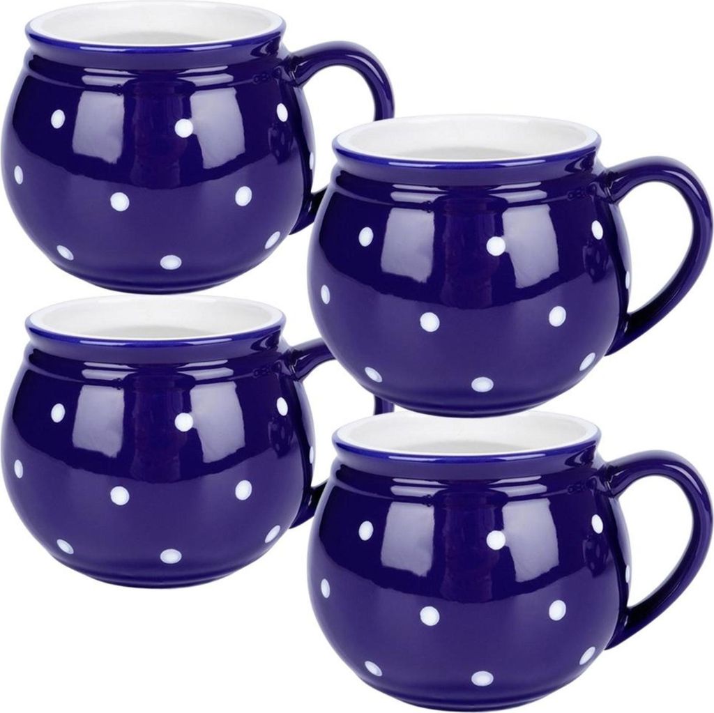Orion | Set van 4 koffiekopjes - 200 ml - blauw met Productafbeelding 