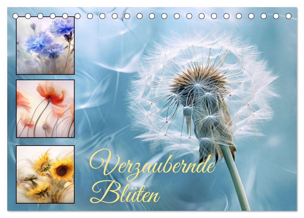 Verzaubernde Blüten (Tischkalender 2027 DIN A5 quer), CALVENDO Monatskalender