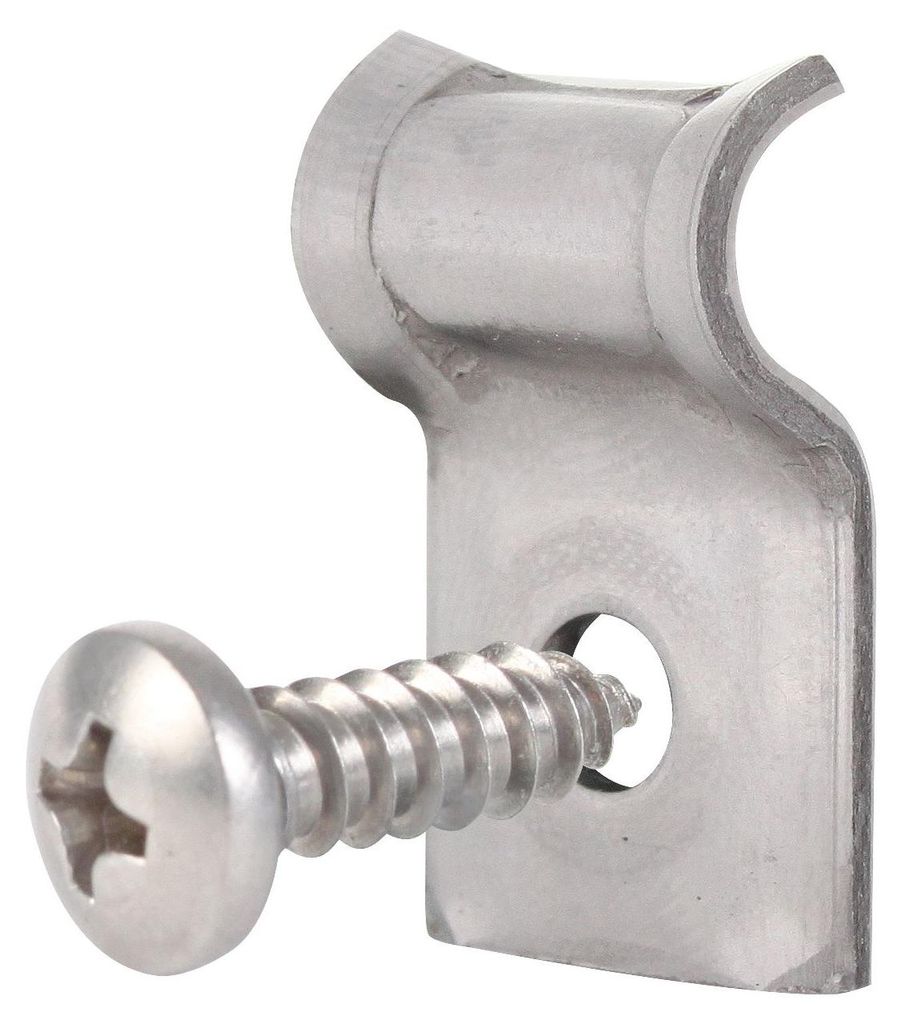 Alberts 50 x Spanndrahthalter Edelstahl mit Schraube 26 mm Produktbild 