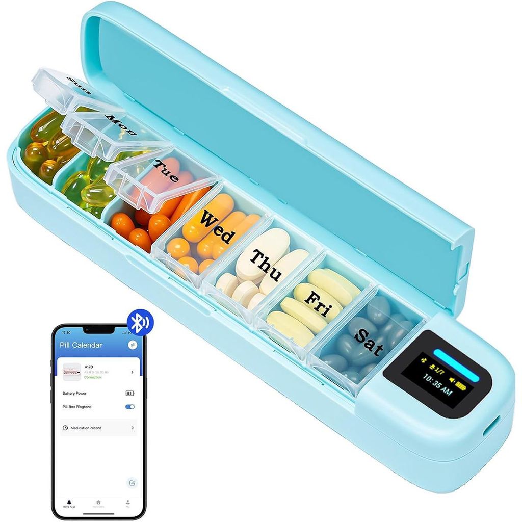 Intelligenter Pillenorganizer mit Alarm,Tablettenbox, Produktbild 