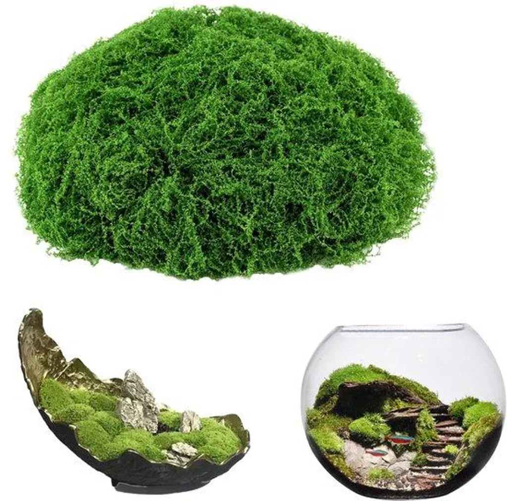 Mousse artificielle vert foncé 200g, haute densité pour aquarium sain