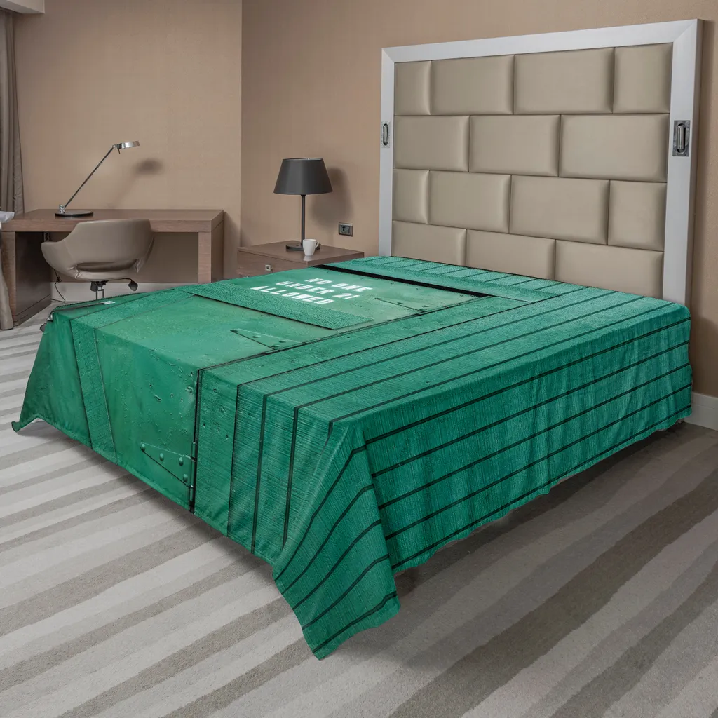 Lenzuolo Piano Decorativo ABAKUHAUS 260x228 Teal Porta Rustica