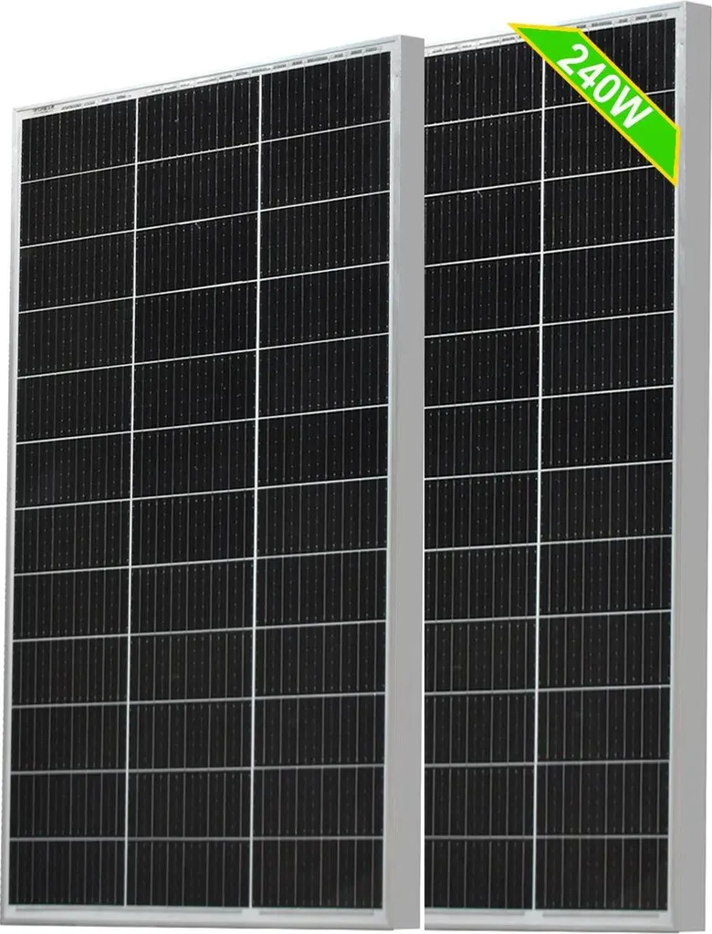 Panneau solaire 120W résistant à la grêle - Énergie 18V stable x2