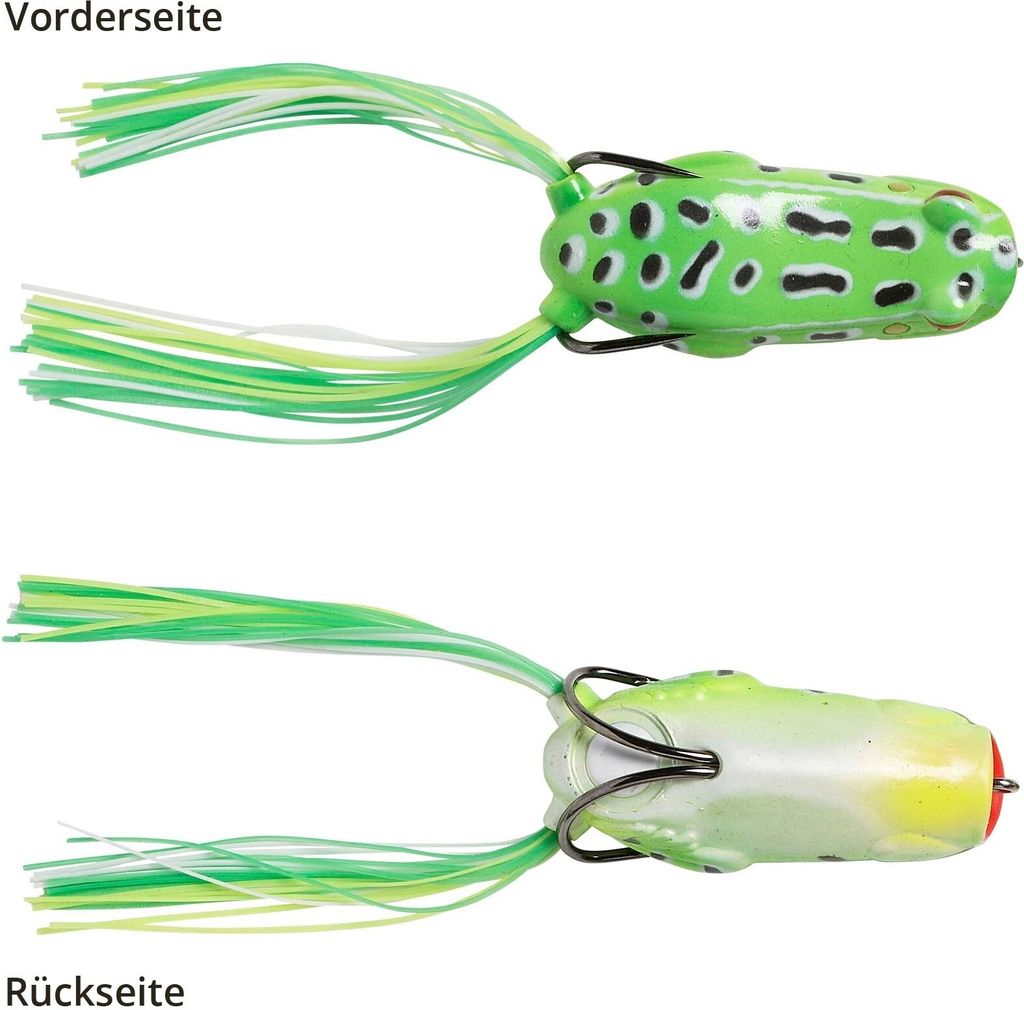 Savage Gear 3D Pop Frog - Popper Gummifrosch, Farbe:Green Frog, Länge / Gewicht:7.0cm / 20g