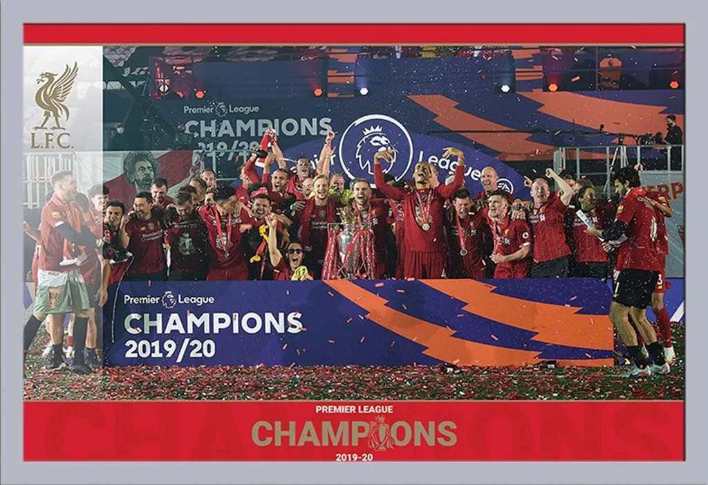 Regalo Liverpool FC: Poster Trofeo Lift + Cornice Shinsuke® Argento