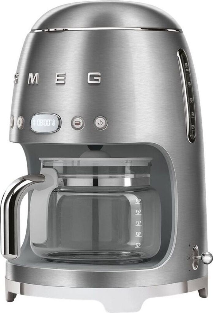 Smeg DCF02SSEU, Kávovar, 1,4 L, Mletá káva, 1050 W, Obrázok produktu 