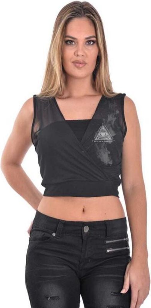 Alchemy England Top Damen Faerie Woman's Top schwarz XL