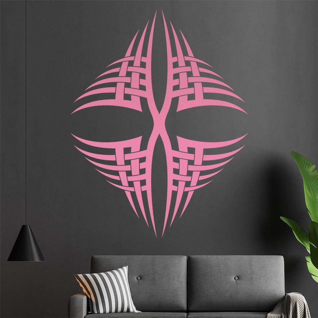 Tribal X spitz Wandtattoo in 6 Größen - Wandaufkleber Wall Sticker - Dekoration, Küche, Wohnzimmer, Schlafzimmer, Badezimmer