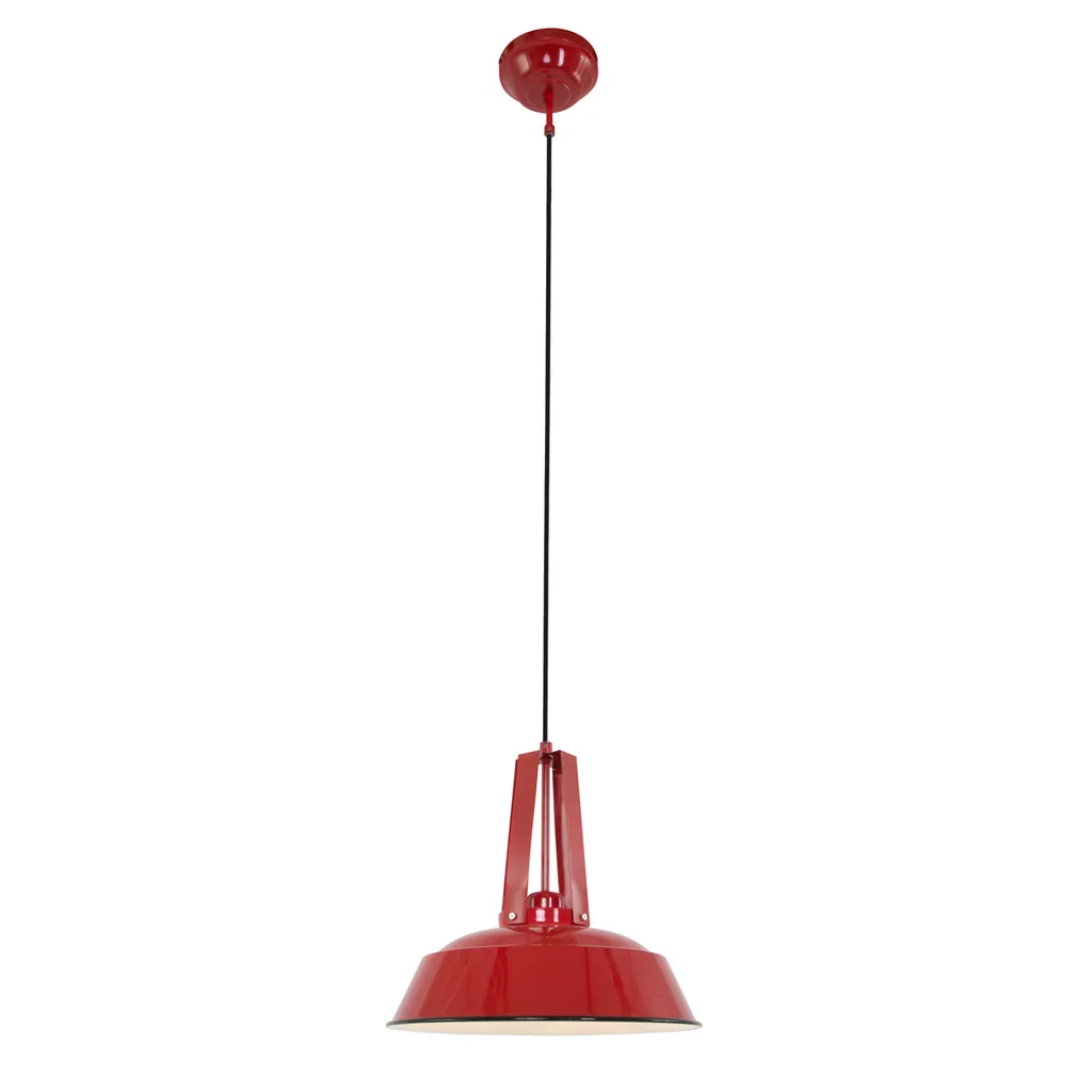 Suspension de Plafond Design en Métal Rouge Ø 42cm Eden par Mexlite E27