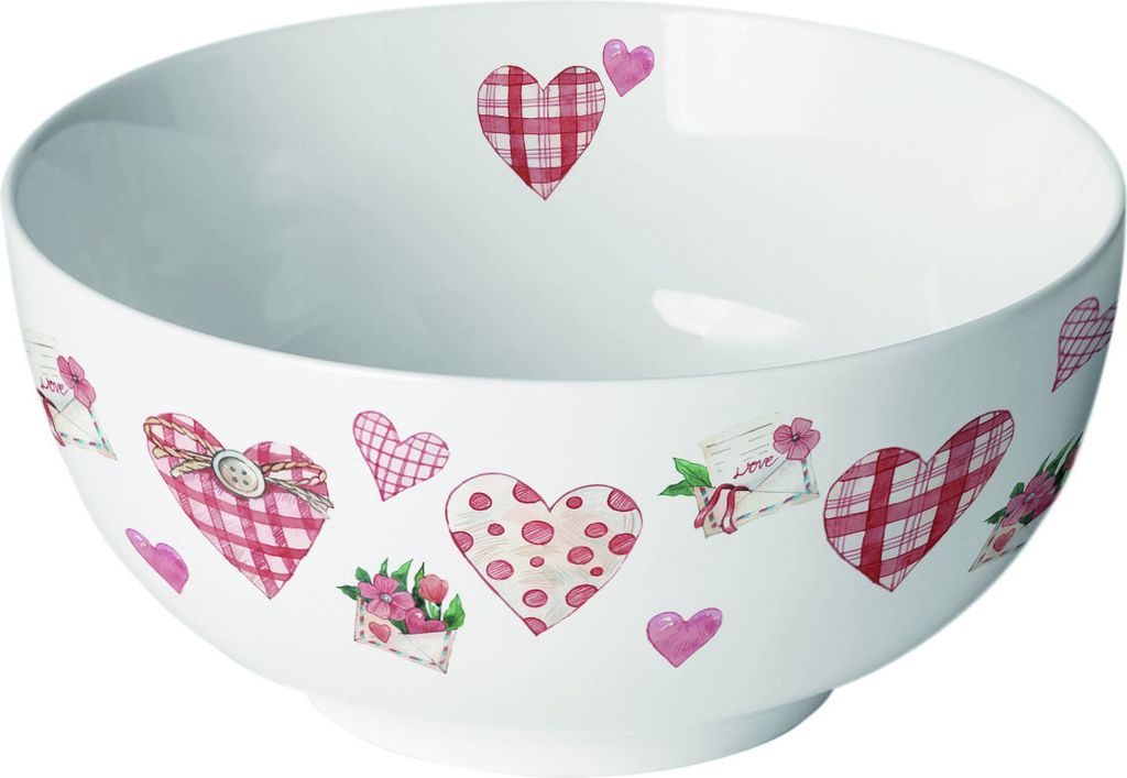 Porzellan-Schale - Lovely hearts