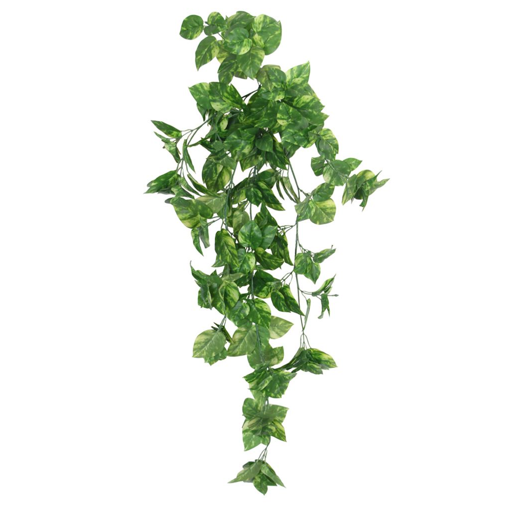 JustYit 2 Stück 80CM Künstliche Pflanze Persian Blätter Efeu Künstlich Hängepflanze Künstlich Farn Grün Kunstpflanze Hängend Hängepflanzen für Wand Innenbereich Hochzeitsgirlande Hängekörbe