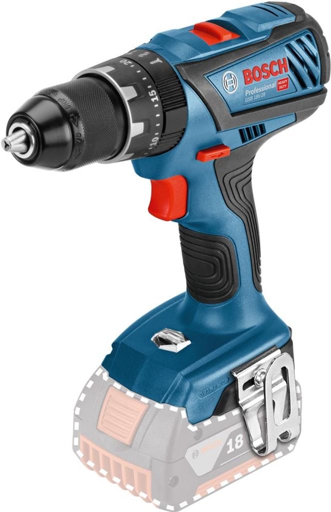Bosch GSB 18V-28 Professional Akku Schlagbohrschrauber ohne Akku und Ladegerät in L-Boxx