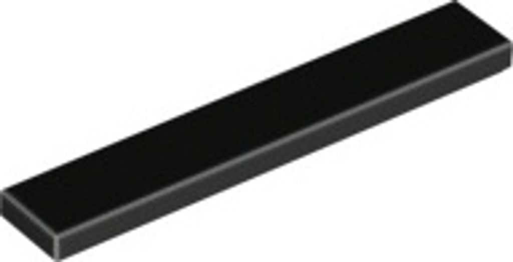 50 Stück LEGO, Teil Nr. 6636, Schwarz (Black)
