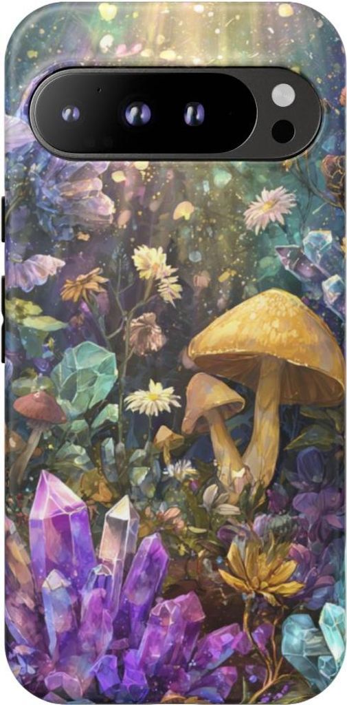 Magische Kristalle und Pilze – Hülle Kompatibel mit Google Pixel 9 Pro XL