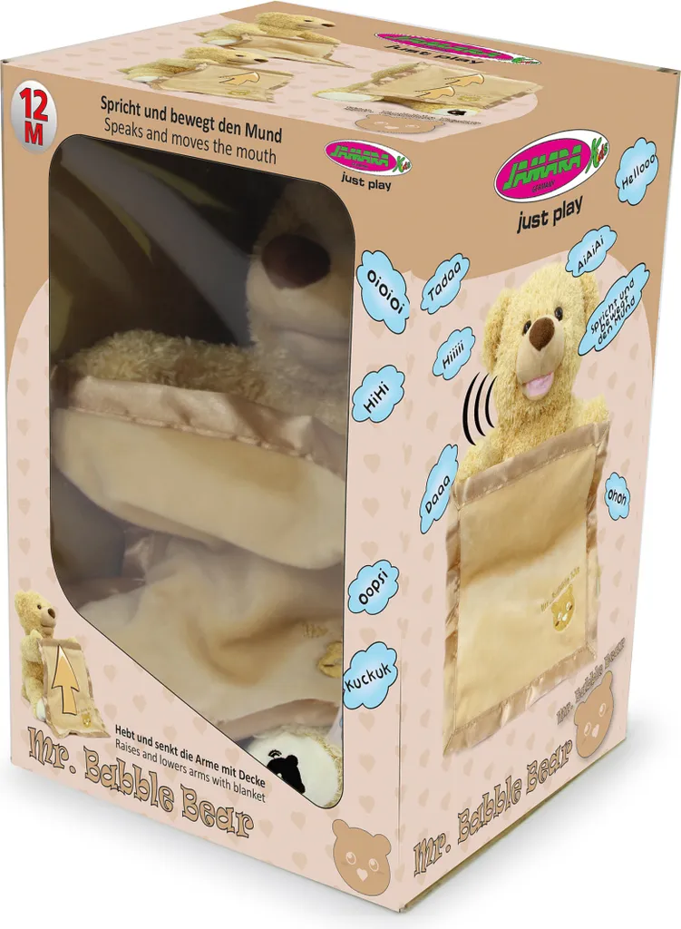 Mr. Babble Bear Jamara : Peluche Interactive Brune aux Fonctions Audio - 2