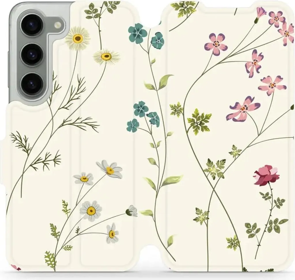 Mobiwear Book Custodia Galaxy S23 Fiori - Protettiva e Funzionale