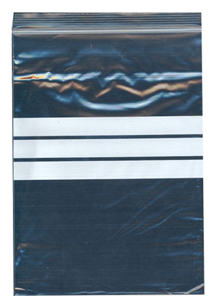 500 Druckverschlussbeutel 200 X 300 mit Stempelfeld