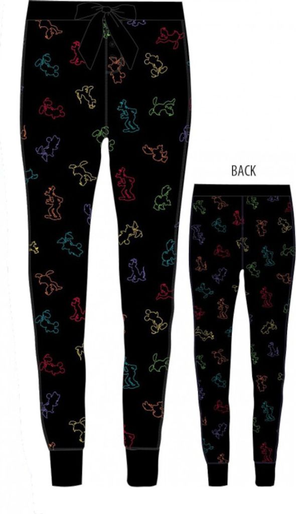 Damen Freizeithose | Mickey Mouse Pyjamahose | 100% Baumwolle | S
