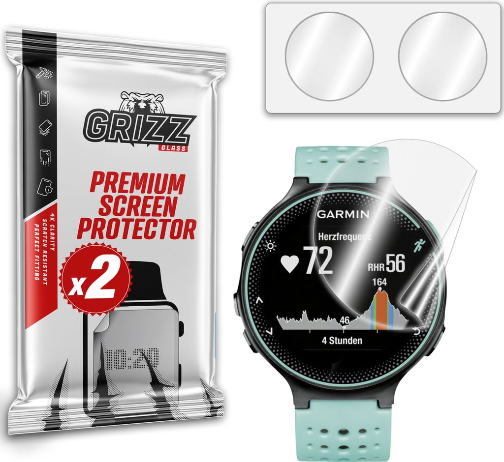 GrizzGlass Keramikfolie CeramicFilm für Garmin Forerunner 235