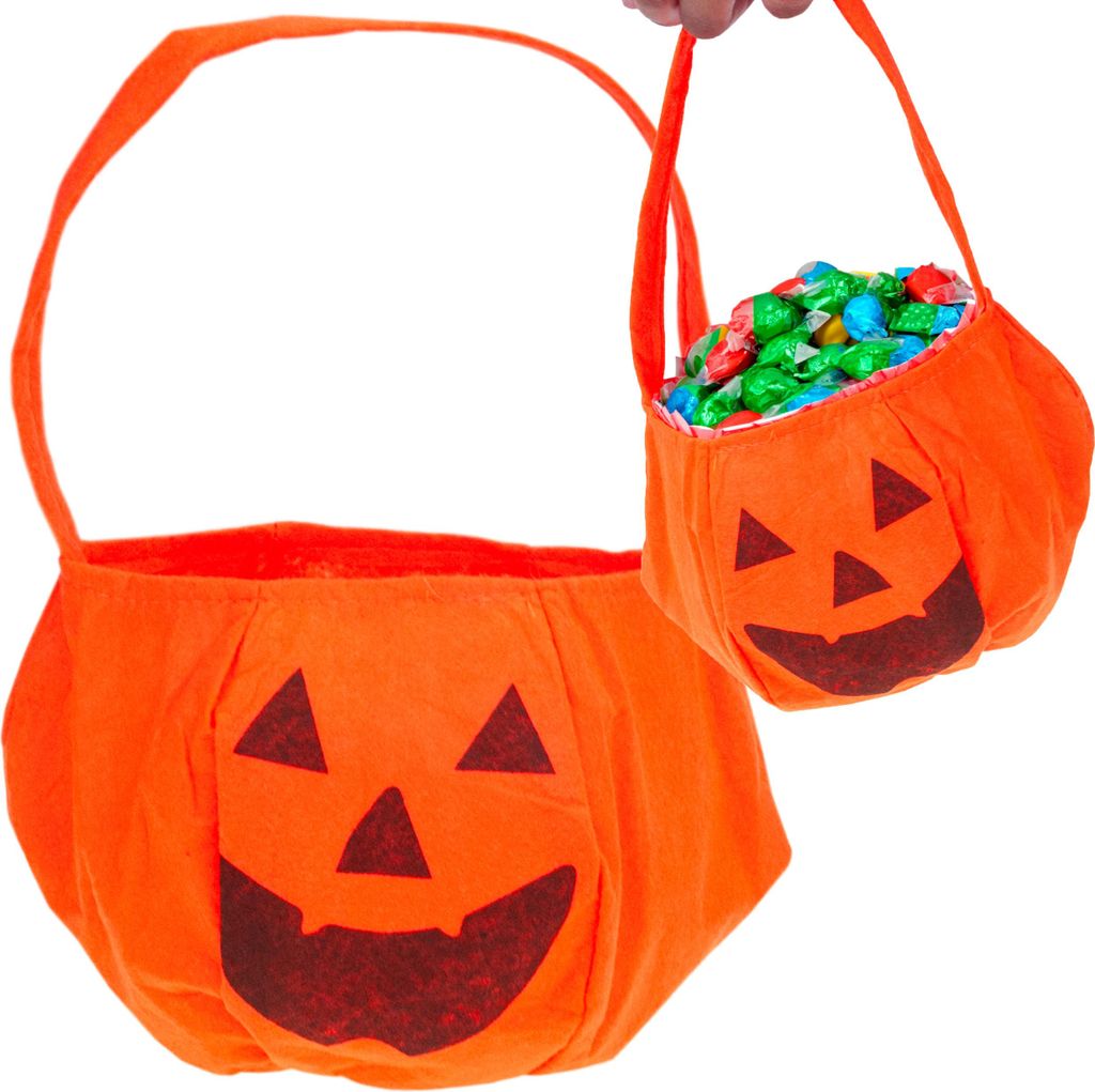 Kürbis Süssigkeiten Tasche Halloween Eimer Stoff Korb