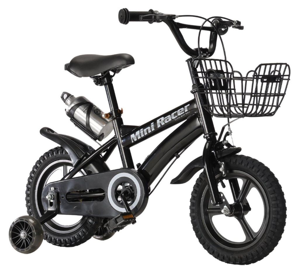 Buxibo Mini Racer 12-palcový detský bicykel čierny s Obrázok produktu 