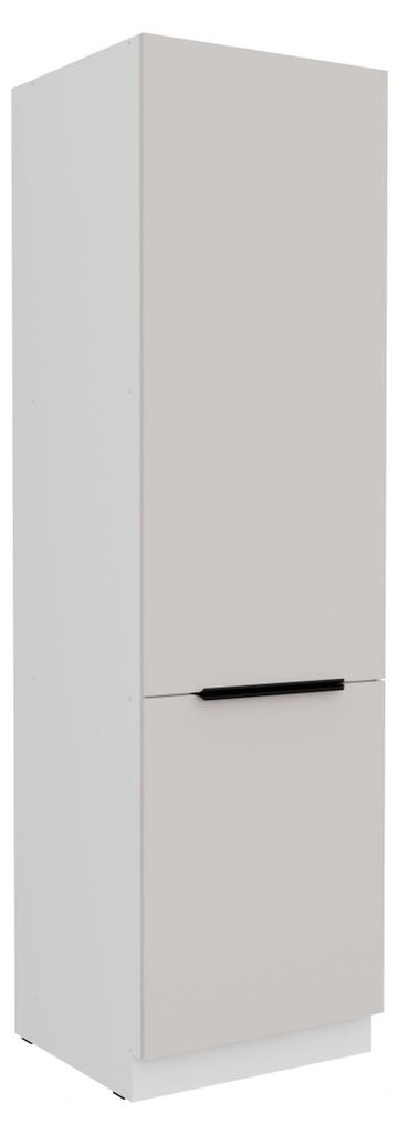 Küchen Hochschrank 60 cm COMO Kaschmir beige matt + Weiß matt Küchenzeile Küchenblock Küche Einbauküche