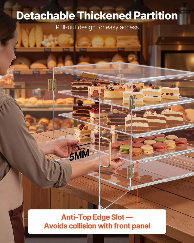 Présentoir à Beignets et Biscuits pour Buffet et Réception 4 Niveaux Pro