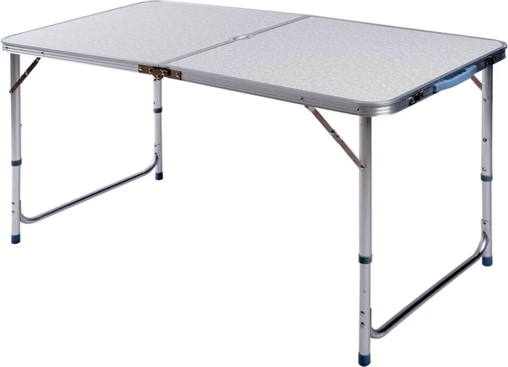Table de camping pliante réglable 120x60 cm pour pique-nique et jardin