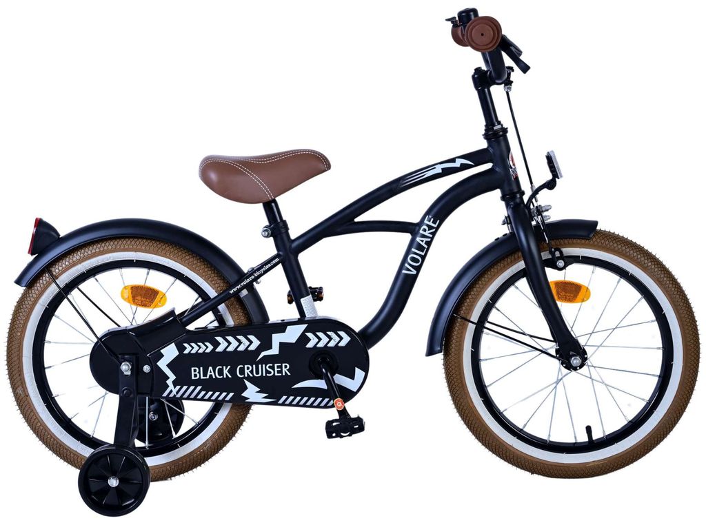 Volare Black Cruiser Kinderfahrrad - Jungen - 16 Zoll - Produktbild 