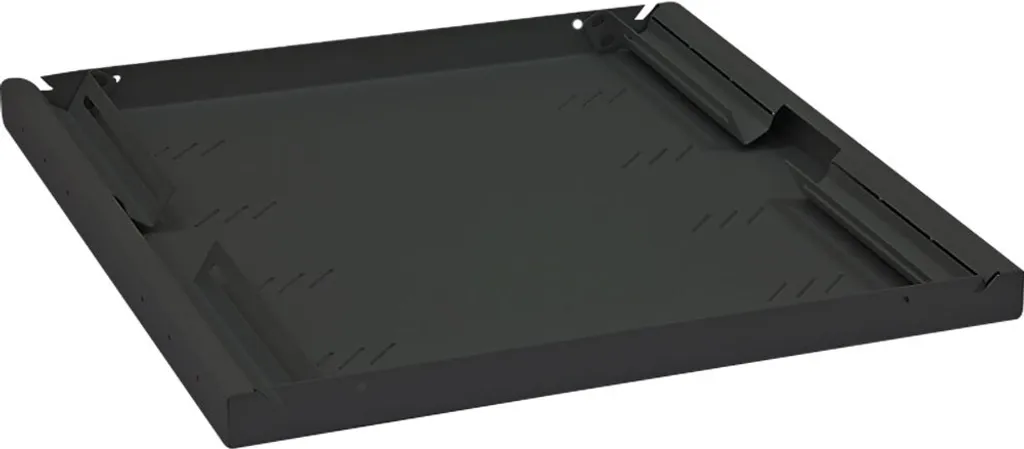 Scaffale Triton 1U 550mm Nero 80kg - Ripiano Rack Perforato Professionale