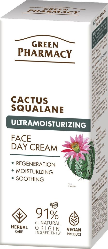 GREEN PHARMACY Kaktus + Squalan Ultra-Feuchtigkeitsspendende Tagescreme 50 ml