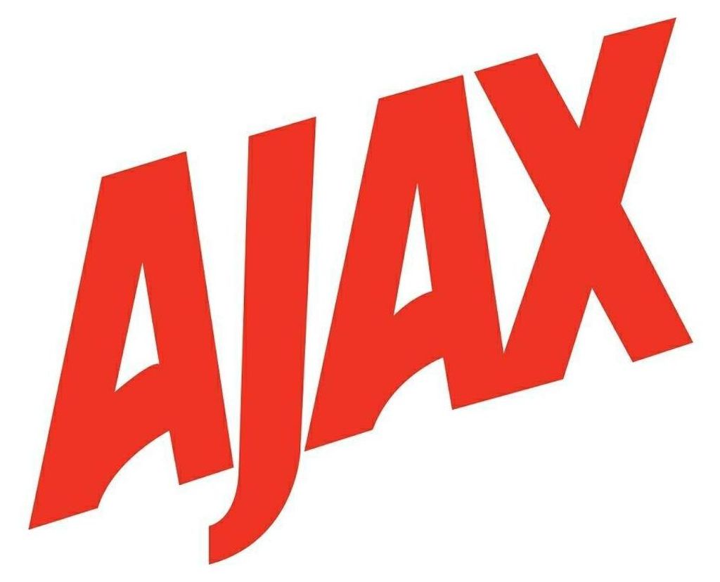 The image shows the red AJAX logo on a white background.