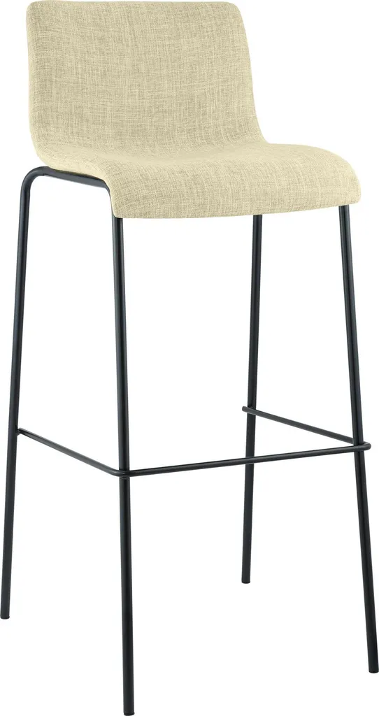 Sgabello Hoover Nero per Ufficio e Coworking | Comfort Tessuto CLP