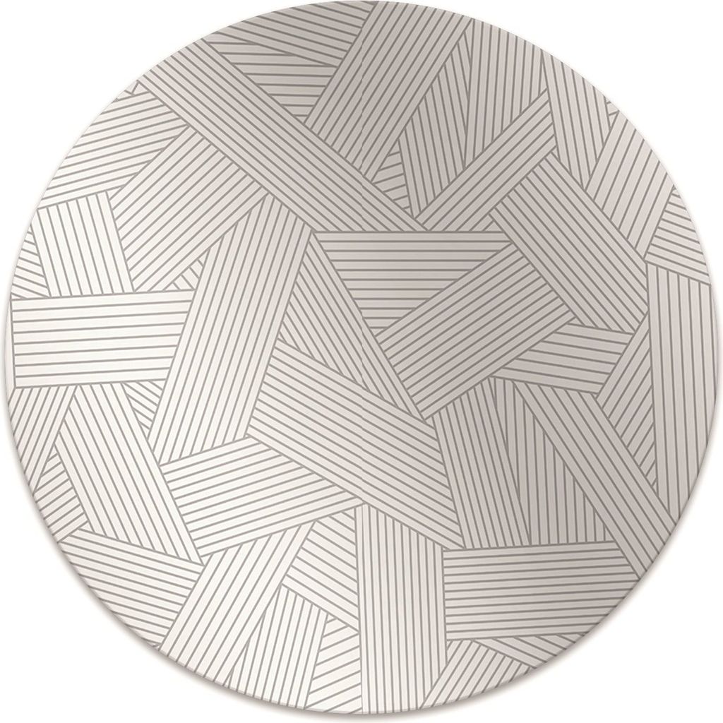 Rundmatte - Stuhlunterlage Bürostuhlunterlage - Rund Ø 100 cm - Bodenmatte - Fußmatte - Ornament-Muster