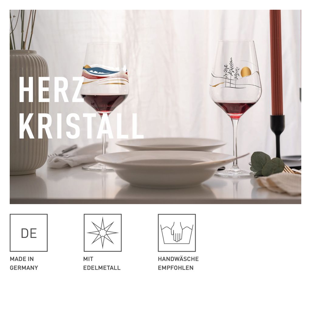 Herzkristall Rotweinglas #8 Von Christine Kordes Produktbild 7