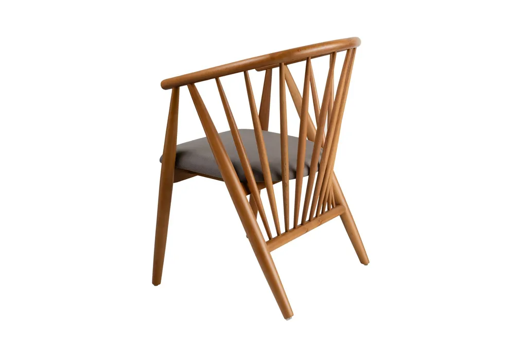 Chaise Doris en Bois de Chêne Véritable Haute Qualité Design Skye Decor - 4