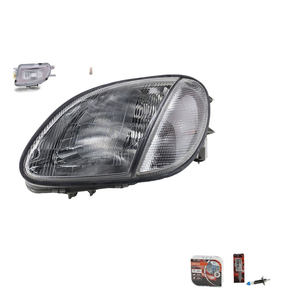 Johns, Scheinwerfer + Osram Night Breaker Laser passend für Mercedes R170 SLK 09/96-04L 1708202361 1708200156 A1708200156