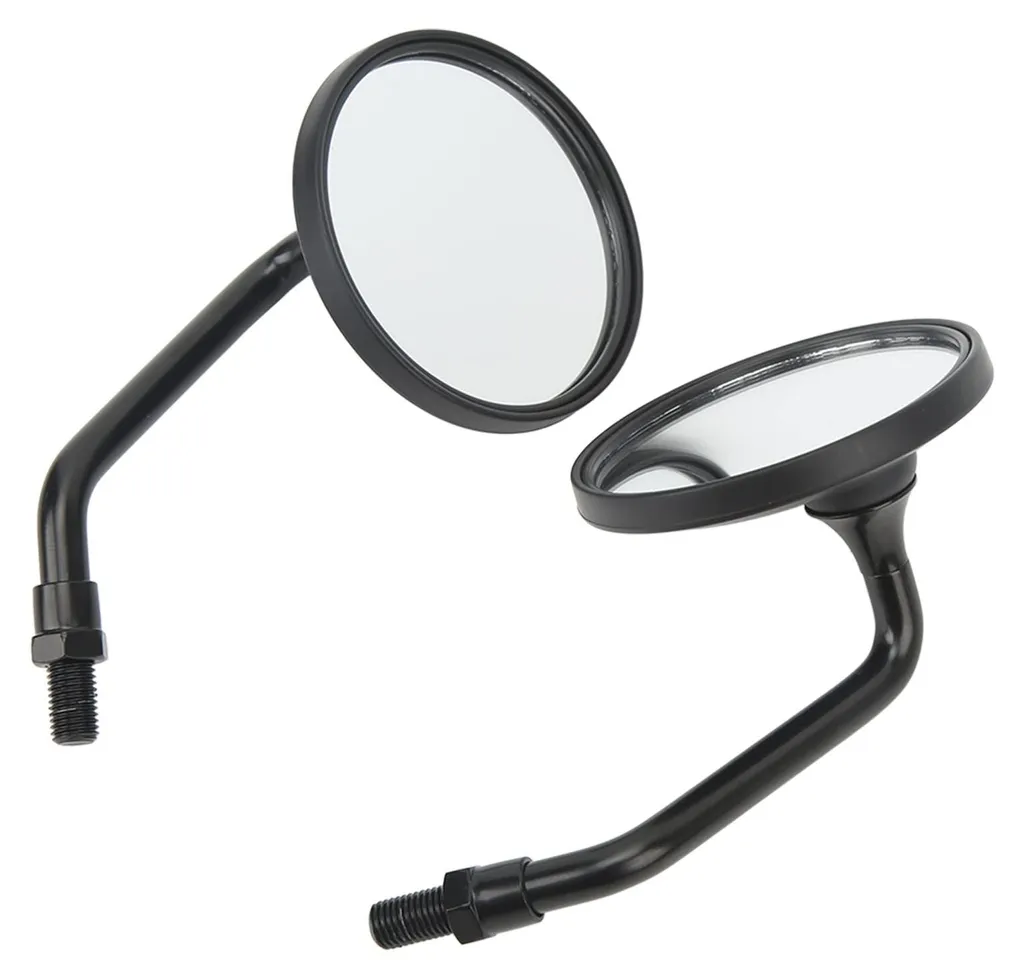 Rétroviseur Moto Universel Noir 8,6 cm - Paire de Miroirs pour Guidon