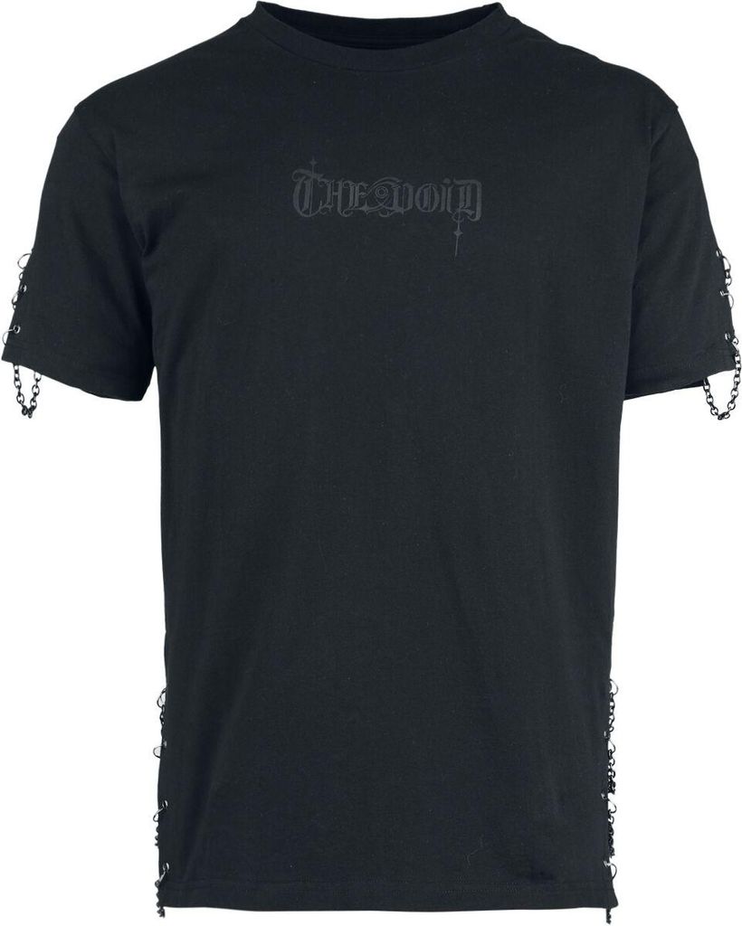 Gothicana by EMP Herren schwarzes T-Shirt mit klassischem Rundhalsausschnitt L