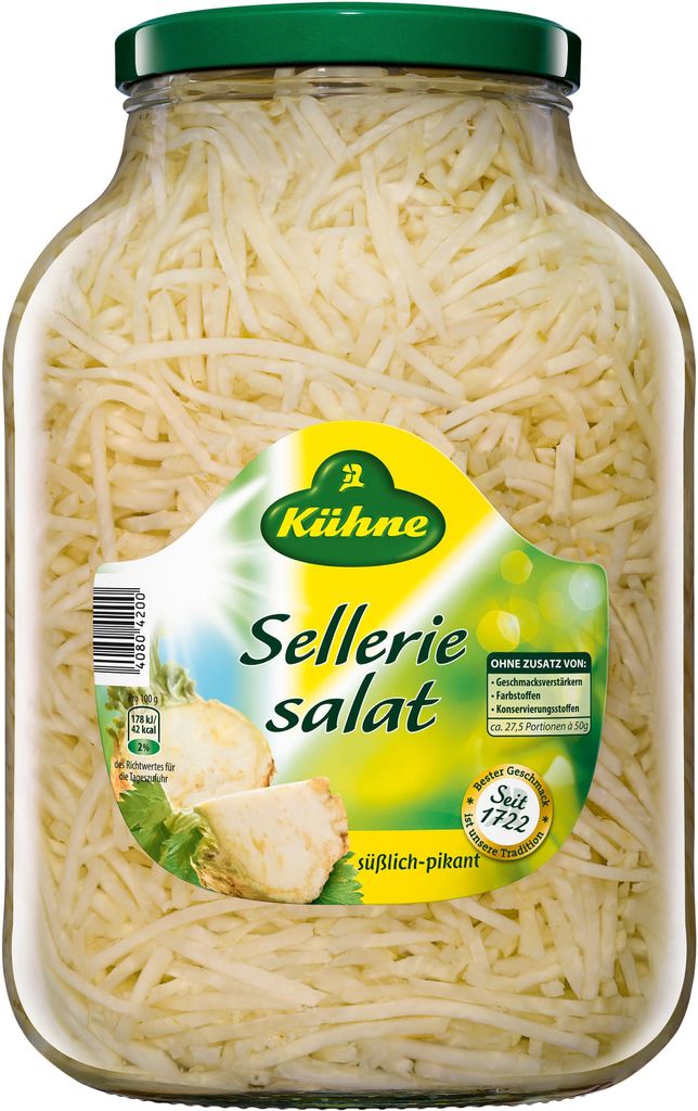 Kühne Selleriesalat in Streifen