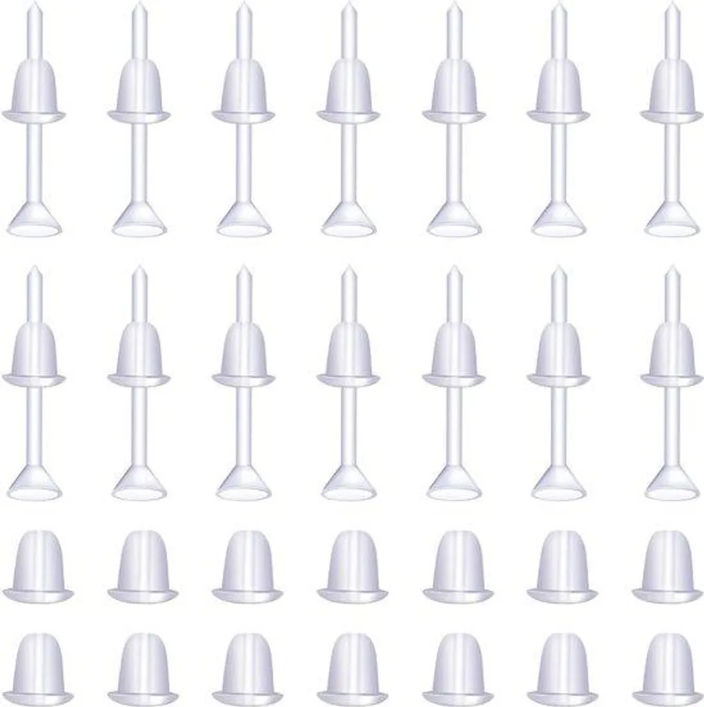 100 Protections d'oreilles souples transparentes pour boucles d'oreilles