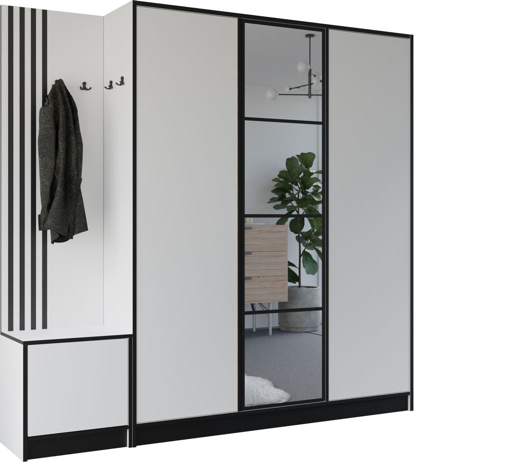 KIER FURNITURE Armoire EDEN, armoire de chambre, penderie, Image du produit 