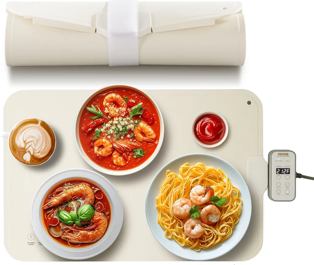 Scaldavivande Elettrico VEVOR 60x40cm - Tappetino Termico Silicone